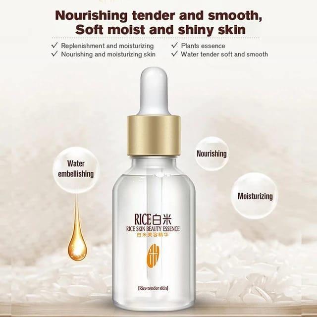 White Rice Whitening Serum & Moisturizing Cream - Anti-Aging, Anti-Wrinkle, Acne Treatment & Skin Brightening - VIZMO