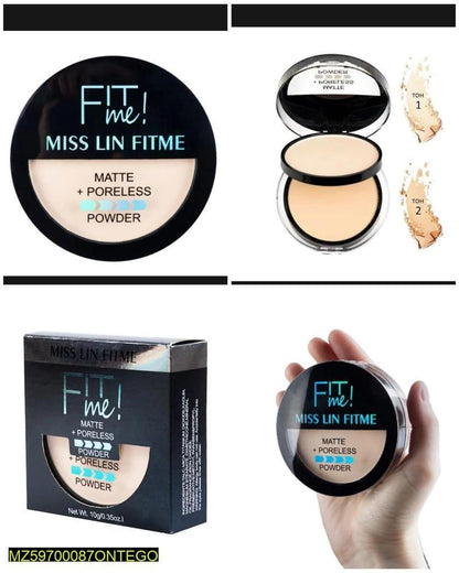 2 in 1 Face Powder - Matte Finish for a Flawless Look - VIZMO