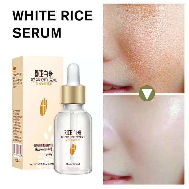 White Rice Whitening Serum & Moisturizing Cream - Anti-Aging, Anti-Wrinkle, Acne Treatment & Skin Brightening - VIZMO