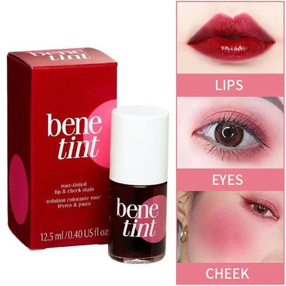 Bene Gloss: Waterproof Lip & Cheek Tint - Long-Lasting Dual-Use Stain for Women - VIZMO