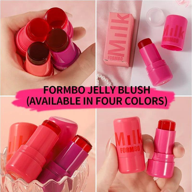 Milk Makeup Jelly Blush Stick - Multi-Use Cooling Water Tint for Lips & Cheeks - Matte Finish - VIZMO