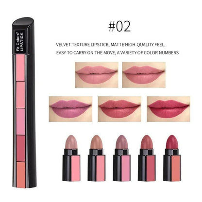 5-in-1 Lipstick - Pack of 2 (Buy One, Get One Free) - VIZMO